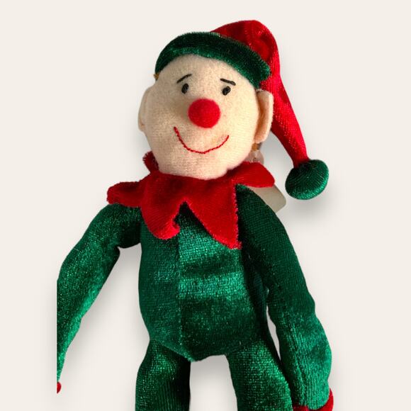 Christmas Santa Elf Hug & Luv Plush Toy Decoration 9 in - Picture 3 of 7